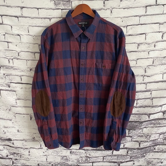 J.Crew Mercantile Flex Elbow Pad Button Down XL